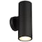 Access Lighting Matira, BiDirectional Outdoor LED Wall Mount, Black Finish, Frosted 20149LEDDMGLP-BL - alternate 4